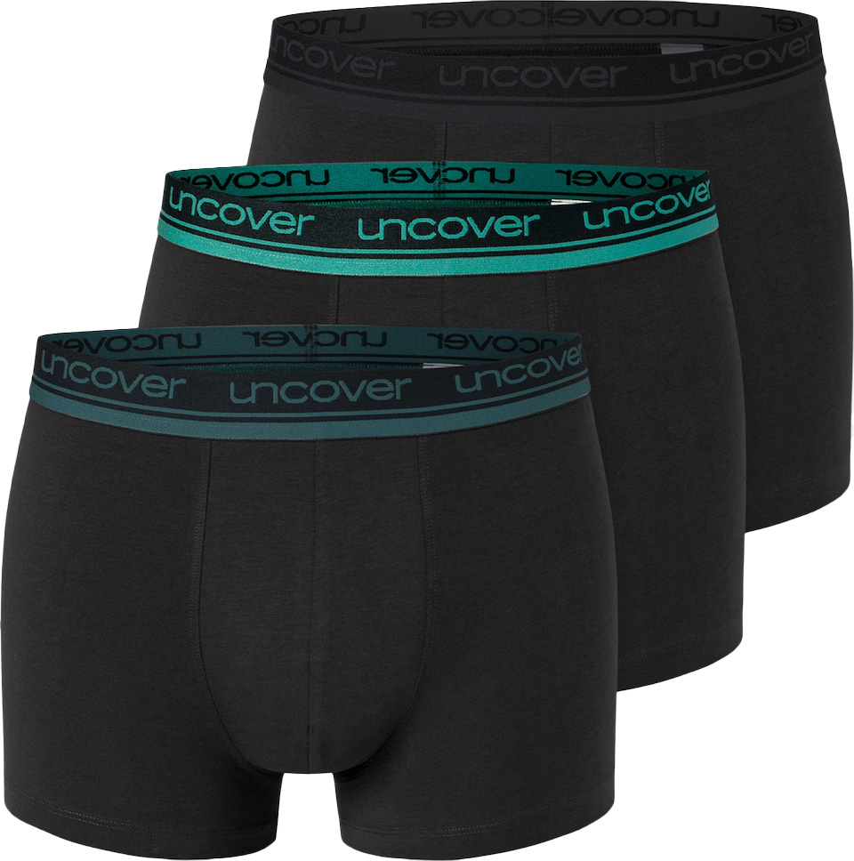 Schiesser Boxershorts Uncover 3-pack zwart